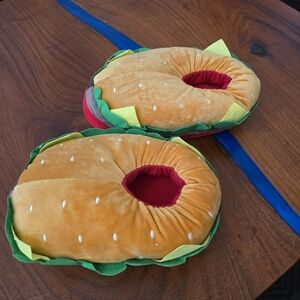 Burger Slippers with Lettuce and Tomato